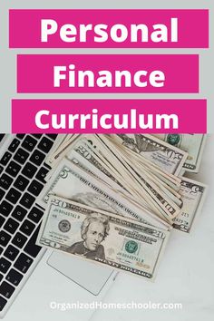 personal finance curriculum written above twenty dollar bills laying on a laptop Homeschool Goals, Secular Homeschool Curriculum, Finance Budgeting, Homeschool High School Curriculum, Secular Homeschool, School Highschool, High School Lesson Plans, Free Homeschool Curriculum, Homeschooling Resources