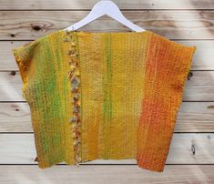 Yellow Handmade Bohemian Top, Handmade Yellow Bohemian Top, Handmade Casual Cotton Crop Top, Spring Cotton Knit Crop Top, Handmade Fitted Cotton Crop Top, Handmade Short Sleeve Tops For Spring, Handmade Cropped Tops For Spring, Handmade Casual Crop Top, Handmade Cotton Crop Top