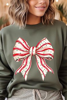 Christmas Tree Cake Bow Graphic Fleece Sweatshirts.Unisex Crew Neck Long Sleeve Sweaters Knits.Crafted from premium materials, tailored to your lifestyle, ensuring a comfortable fit for any occasion.Family Group Uniforms Birthday Party Gift Concert Festival Events.High Quality Direct To Film Printed Graphic Design.50%COTTON,50%POLYESTERNICARAGUAMade In: Nicaragua White Casual Sweatshirt For Holidays, Casual White Sweatshirt For Holidays, Casual White Holiday Sweatshirt, Casual Christmas Fleece Sweatshirt, Casual Green Sweatshirt For Holidays, Casual Green Holiday Sweatshirt, Casual Pink Christmas Sweater, Bow Graphic, Clothing Themes