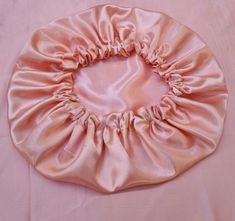 Peach, Reversible Hand Made Satin Hair Cover, Soft Feel and breathable to wear, Elastic band and light in weight. Suitable for both Long and Short Hair Care, it keeps hairstyles together and is suitable for Casual outdoors and indoors everyday wear. Ladies Satin Bonnet: Sleep Hat, Night Silk Feel Cap, Head Wraps are suitable for ladies and girls  Size  Small 20-21 inches Medium 22-23 inches Large 24-25 Sleep Hat, Silk Bonnet, Hair Supplies, Satin Bonnet, Hair Bonnet, Hair Care Routine, Hair Accessories Headbands, Pink Satin, العناية بالشعر