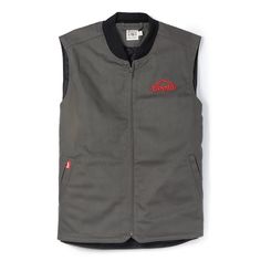 Exclusive canvas vest built like old-school workwear Canvas Vest, Work Vest, Outerwear Vest, Old School, Work Wear, Top Brands, Canvas, Design