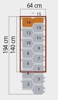 the floor plan for an airport with four seats and two numbers on each one side