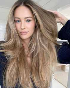 Hair Extensions Dark Brown, Blonde Hair Transformations, Brown Hair Looks, Bronde Hair, Long Hair Pictures