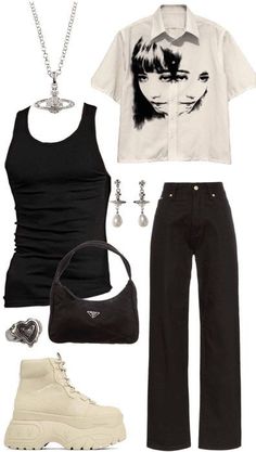 Mode Hippie, 2000s Fashion Outfits, Grunge Goth, Swaggy Outfits, Outfit Shoplook, 가을 패션, 2000s Fashion, Outfits Fashion, Lookbook Outfits