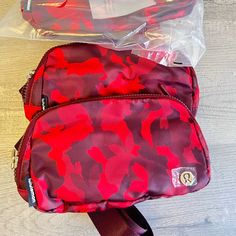 Color: Red Lunar New Year New With Tags Price Is For One Belt Bag Red Nylon Bag For The Gym, Red Nylon Gym Bag, Everywhere Belt Bag, Lunar New Year, Lunar New, Poshmark Lululemon, Belt Bag, Crossbody Bags, Lululemon Athletica