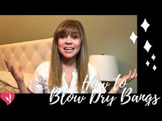 Blow Drying Short Bangs, Round Brush Hair Dryer, Fine Hair Bangs, Heavy Bangs, Blowout Hair Tutorial, Straight Wavy Hair, Straight Across Bangs, Perfect Bangs