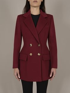 Size: 40 Double Breasted Blazer, Wool Fabric, Double Breasted Suit Jacket, Double Breasted, Suit Jacket, Cashmere, In Italy, Blazer, Italy