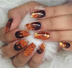 Talon Nails, Unghie Sfumate, Thanksgiving Nail Designs, Makeup Nails Art, Cute Halloween Nails, Fall Gel Nails, Fall Nail Art Designs, Fall Acrylic Nails, Thanksgiving Nails