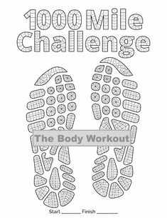 the foot printable worksheet for kids to color and practice their body workout