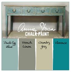 the color scheme for annie sloan's chalk paint