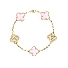 قلادات متدلية, Clover Bracelet, Jewelry Accessories Ideas, Girly Accessories, Jewelry Essentials, Birthday Wishlist, Elegant Bracelet