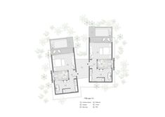 the floor plan for an apartment with two floors