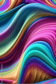 an abstract colorful background with wavy lines