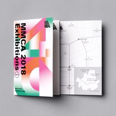 a brochure designed to look like a map