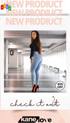 Women Fashion Sexy Hip High Waist Plus Size Skinny Jeans Chic Woman, Fashion Sexy, High Waisted, Plus Size