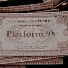 some old harry potter hogwarts paper money