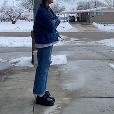 Michigan Outfit, Fire Fits, Cold Weather Fashion, Dope Fashion, Fall Fits, Winter Fits, Cool Fits, Winter Aesthetic, Denim Outfit