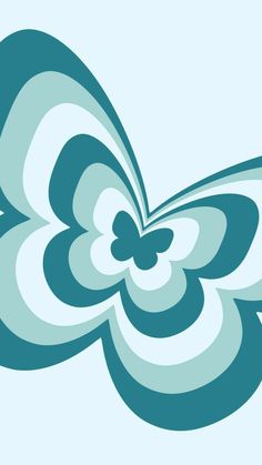 an abstract blue and white flower on a light blue background with swirls in the center