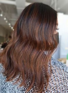 Cooper Balayage Hair, Copper Balayage Brunette, Copper Red Hair, Warm Brunette, Copper Balayage, Balayage Brunette, Copper Red