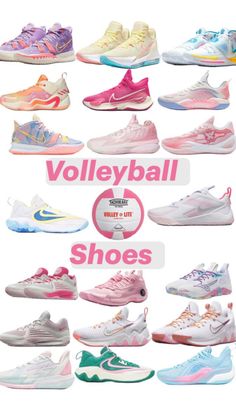 the different types of tennis shoes are shown in this advertisement for women's footwear