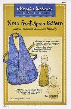 an apron pattern with instructions to make it