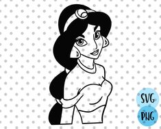 the princess from disney's pocahon coloring pages is shown in black and white