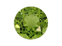 an oval shaped green diamond on a white background