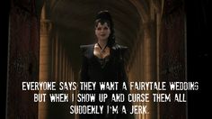 an image of a woman in a black dress with a quote from the movie maleficent