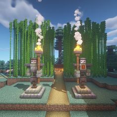 Minecraft House Entrance, Minecraft Mine Entrance Ideas, Minecraft Entrance Ideas, Minecraft Entrance, Minecraft Mine Entrance, Minecraft Kale, Château Minecraft, Villa Minecraft