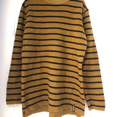 Brand New With Tags Zara Boys Sweater Sz 9 Casual Yellow Winter Tops, Casual Yellow Ribbed Sweater, Winter Cotton Tops By Zara, Casual Cotton Zara Sweater, Zara Striped Long Sleeve Sweater, Zara Cotton Tops For Winter, Casual Striped Zara Sweater, Zara Casual Winter Tops, Casual Zara Tops For Winter