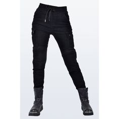 Designed for the ultimate protection on the road, our Women Motorcycle Kevlar K-6 Casual Tighten Legs Riding Pants are made with stretchable polyester and cotton fabrics, woven with stretch denim that provides superior tear-resistance. Stay safe and stylish with these jeans that offer both functionality and fashion. CE Certified Knee Hip Protective Pads ⇨ The knee and hip pads are detachable and easy to mount. Insert them into their special pockets for added protection on the road. Reinforced St Leather Motorcycle Gloves, Motorcycle Jeans, Women Motorcycle, Riding Jeans, Hip Pads, Denim Vests, Motorcycle Pants, Motorcycle Vest, Riding Pants