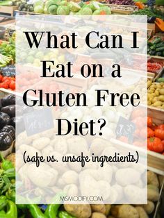 Trying to figure out what contains gluten or what is safe to eat can be a major pain… yes I know! When I first got diagnosed with celiac I thought it would be easy to buy gluten free items because I just had to look for the words “wheat, rye, or barley” and avoid them. Gluten Free List, Gluten Free Food List, Tarte Vegan, Gluten Free Items, Gluten Free Kitchen, Pain Sans Gluten, What Can I Eat