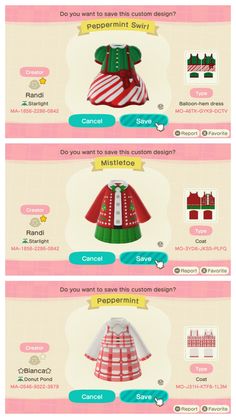 an info sheet showing the different types of clothing and how to use them for sewing