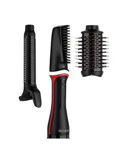 Revlon is introducing the One-Step Blow-Dry Multi Styler featuring 3 interchangeable attachments. Designed to deliver a variety of salon hair styles for maximum versatility: from curly looks to salon bouncy blow-dries. With 50% less heat exposure for less breakage, it's gentle on your hair as it dries, curls and styles in One-Step without extreme heat, creating shiny, healthy-looking styles in up to half the time. Based on lab testing using the volumising brush. Versus drying and styling separately. Variety of salon hair styles create different styles thanks to it's 3 interchangeable attachments. Suitable for all hair. One-Step Technology Dry, curl and style in up to half the time (Versus drying and styling separately). Style more often with less damage. Root-drying Concentrator: Unique co Salon Hair Styles, Dry Curl, Bouncy Blow Dry, Oval Brush, Hair Styling Tools, Salon Hair, Trending Boots, Fun Shots, Hair Rollers