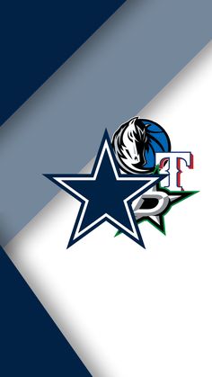 the nfl logo is shown on a white and blue background