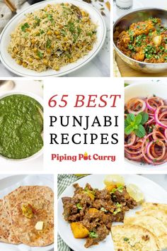 the cover of 65 best pulwab recipes by piping pout curry