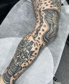 a person with a tattoo on their arm