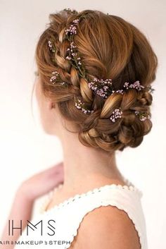 One of the most gorgeous prom hairstyles! Prom Hairstyle, Bridal Braids, Really Long Hair, Simple Wedding Hairstyles, Up Dos For Medium Hair, Waves Curls, Prom Hairstyles For Long Hair, Updos For Medium Length Hair, Trendy Wedding Hairstyles