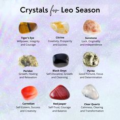 the seven crystals for leo season