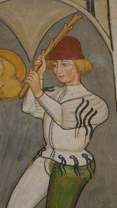 a painting of a baseball player holding a bat