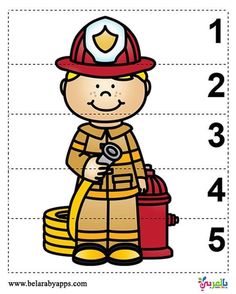 a cut out of a fireman with the number five on it