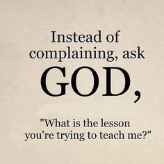 an image with the words instead of comparing, ask god