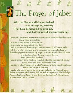 the prayer of jabez