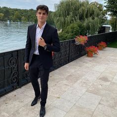 Prom For Guys 2023, Prom Men Outfit, Mens Prom Outfit, Suit Without Tie, Guys Prom Outfit, Hoco Fits, Hoco 2023, Guys Prom