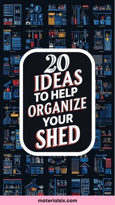 20 ideas to help organize your shed. Outdoor Toy Storage, Homemade Modern, Shed Floor, Garden Tool Organization