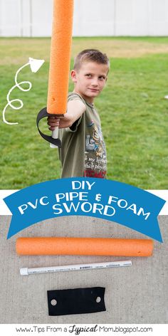 {DIY} PVC Pipe & Foam Sword - Tips from a Typical Mom Homemade Root Beer, Easy Halloween Games, Teen Halloween Party, Games Preschool, Fun Halloween Party Games, Pack Meeting, Teen Halloween, Halloween Scavenger Hunt, Family Shield