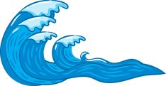 an image of a big blue wave in the ocean