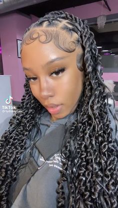 Bohemian Passion Twists, Wig With Butterfly Braid, Butterfly Crown Braid On Wig, Butterfly Braid Wig Install, Black Kids Braids Hairstyles, Locs Crochet, Passion Twists, Boho Twists