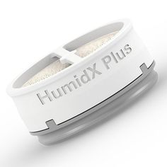 a white object with the words humidx plus on it