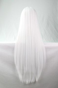 Long White Hair, Summer Blonde, White Hair Color, White Blonde Hair, Long Hair Wigs, White Blonde, Lace Hair, Anime Hair, Full Wigs